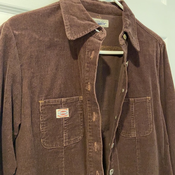 GASOLINE Cotton Brown Corduroy Jacket Size M - Picture 4 of 10
